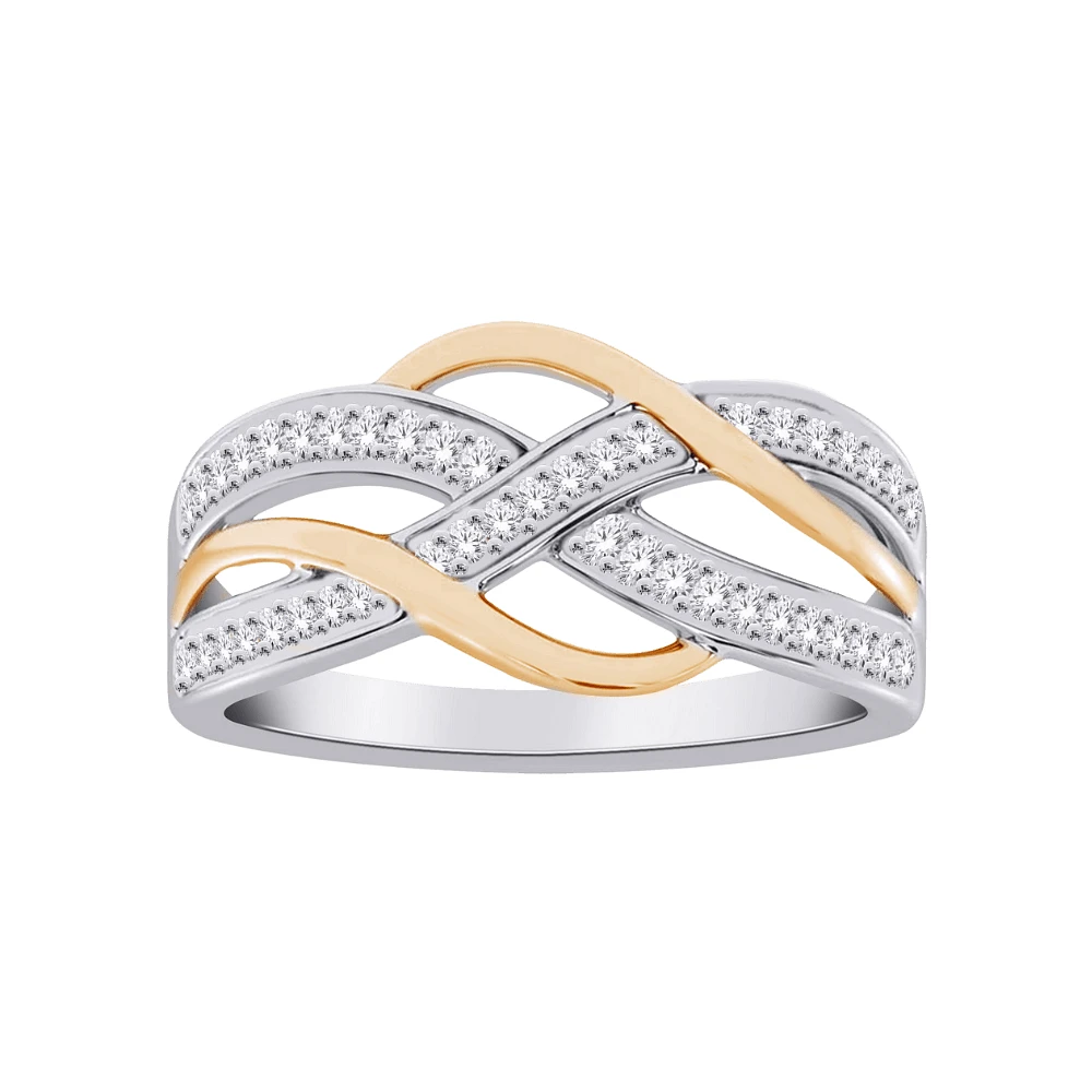 BAGUE OR 2 TONS 10K