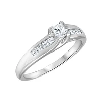 BAGUE OR BLANC 14K