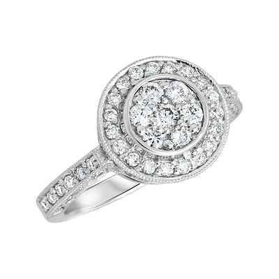 BAGUE OR BLANC 18K