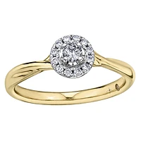 2 TONE 10K GOLD RING FOR WOMEN