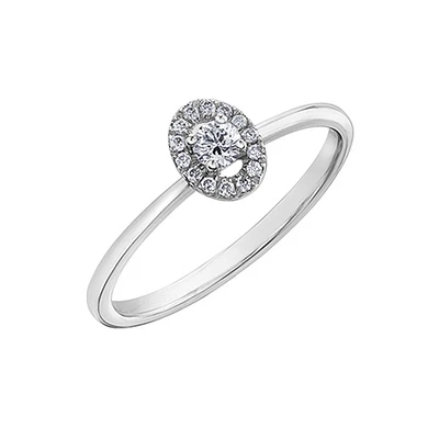 10K GOLD DIAMOND RING
