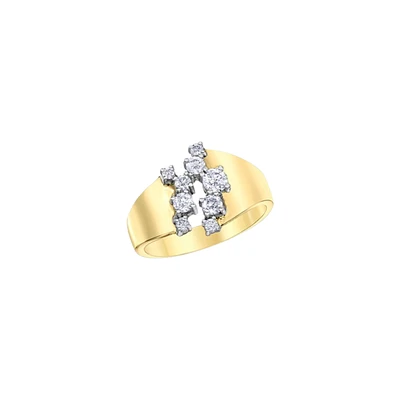 10K GOLD RING WITH DIAMONDS