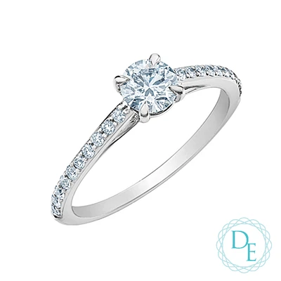 14K GOLD RING WITH DIAMONDS