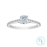 14K GOLD RING WITH DIAMONDS