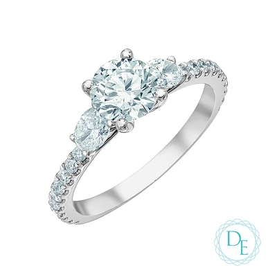 BAGUE OR BLANC 14K