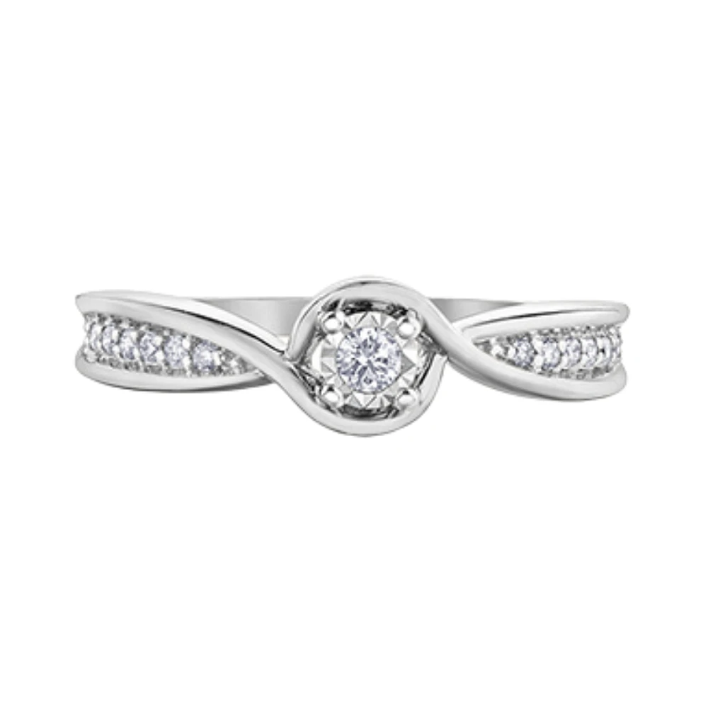 10K WHITE GOLD RING