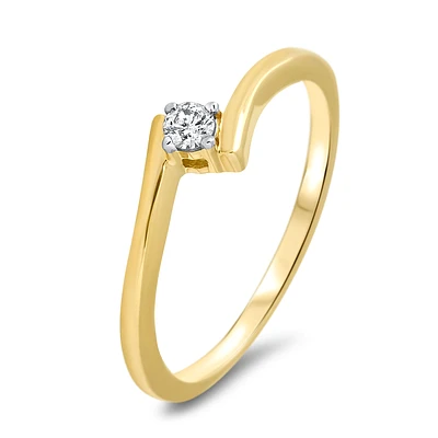 10K GOLD RING WITH DIAMOND