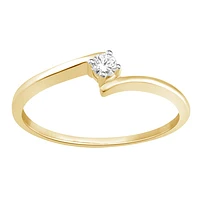 10K GOLD RING WITH DIAMOND