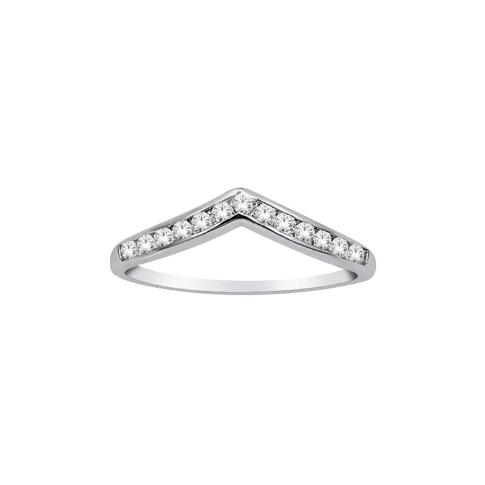 RING FOR WOMEN 10K WHITE GOLD