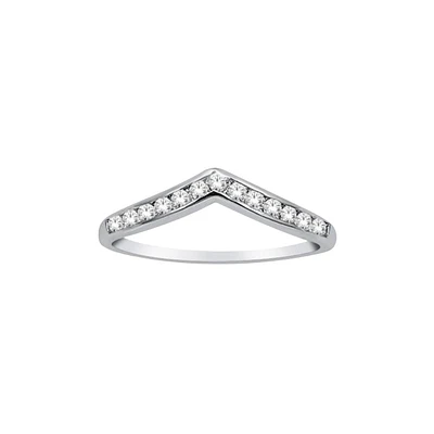 RING FOR WOMEN 10K WHITE GOLD