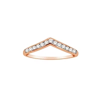 BAGUE POUR FEMME EN OR ROSE 10K