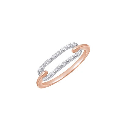 10K TWO TONE GOLD RING