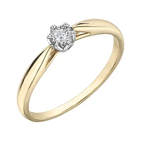 2 TONE 10K GOLD RING FOR WOMEN