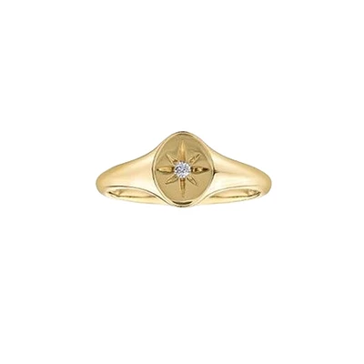 10K GOLD RING WITH DIAMONDS