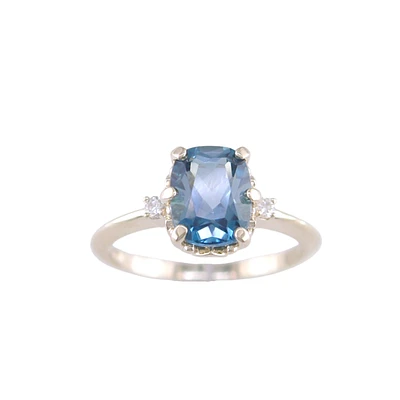 BAGUE EN OR 10K AVEC TOPAZE