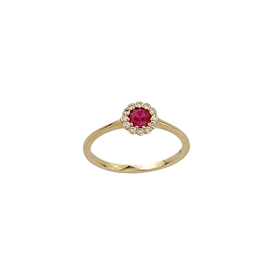 BAGUE EN OR 10K POUR FEMME