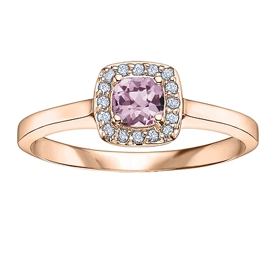 10K GOLD RING WITH AMETHYST