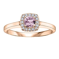 10K GOLD RING WITH AMETHYST