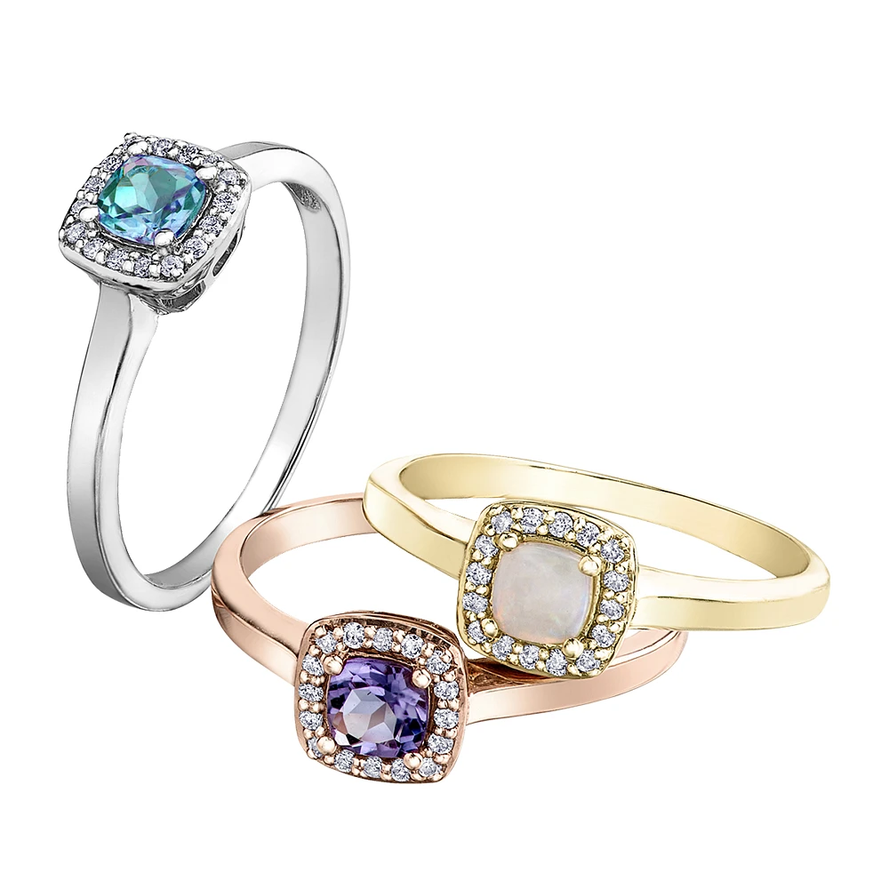 10K GOLD RING WITH AMETHYST