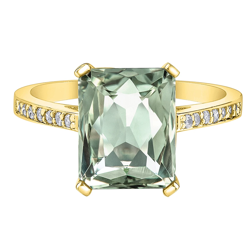 10K YELLOW GOLD AND AMETHYST RING