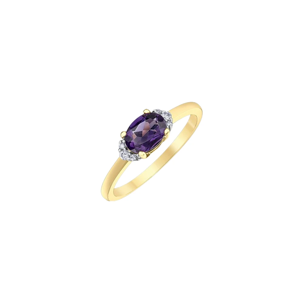 BAGUE EN OR JAUNE 10K