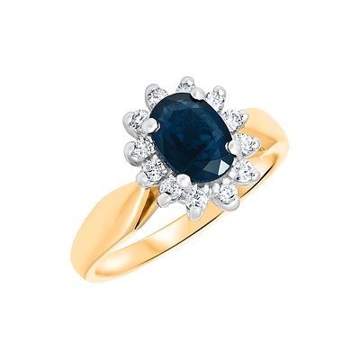 2 TONE 10K GOLD RING