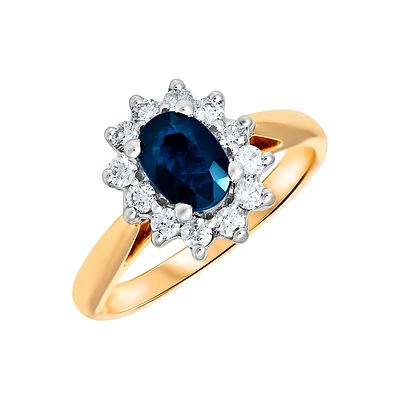 2 TONE 14K GOLD RING