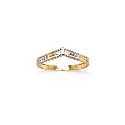10K GOLD RING- RHODIUM