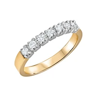 2 TONE 14K GOLD RING