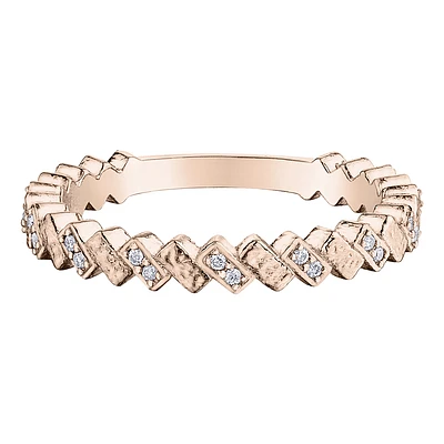 10K PINK GOLD RING