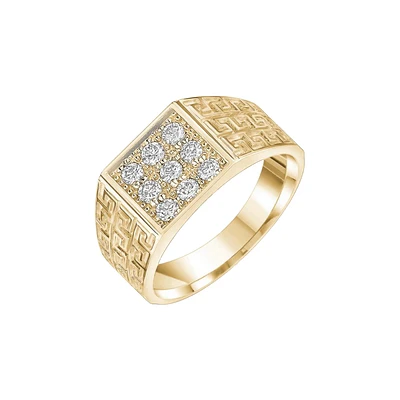 MEN'S RING 10K YELLOW GOLD