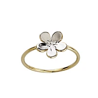 10K GOLD RING- RHODIUM