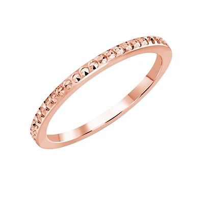 JONC DE MARIAGE EN OR ROSE 10K