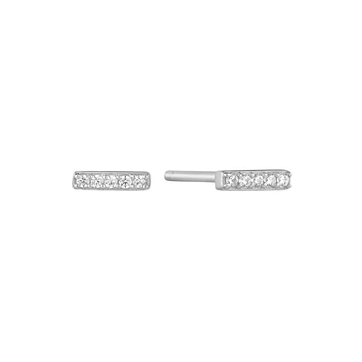 925 SILVER EARRINGS- RHODIUM