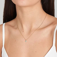 SILVER PENDANT NECKLACE 19''