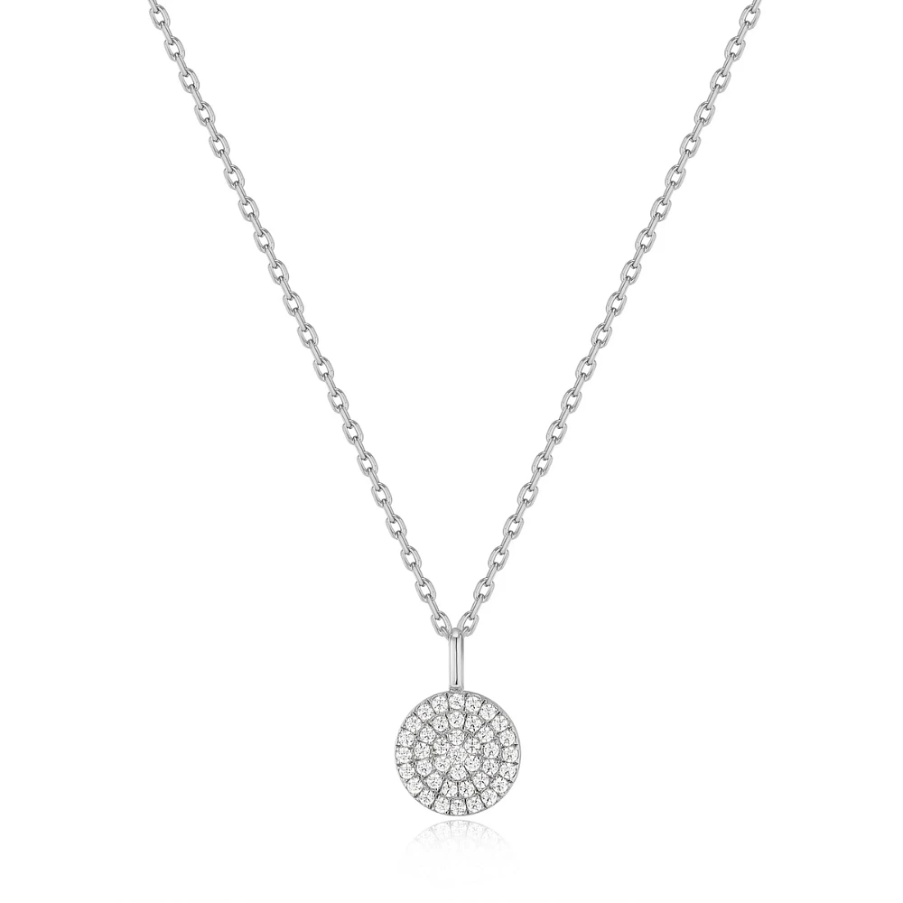SILVER PENDANT NECKLACE 18''