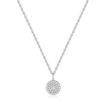 SILVER PENDANT NECKLACE 18''