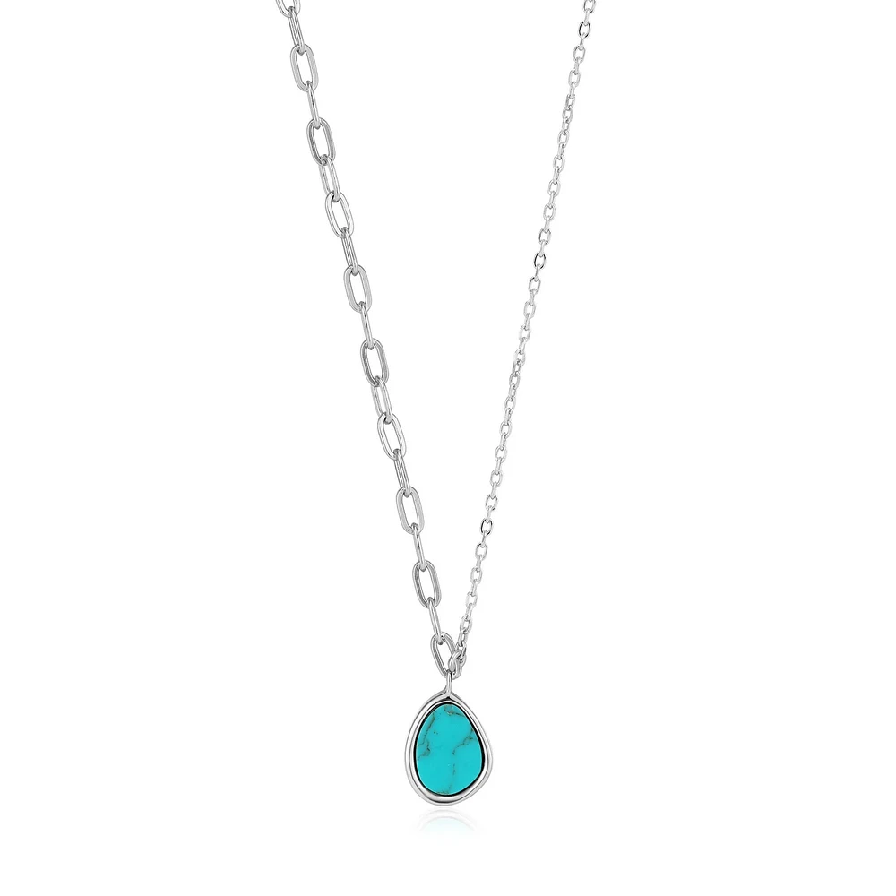 SILVER PENDANT NECKLACE 18''