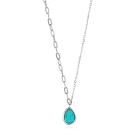 SILVER PENDANT NECKLACE 18''