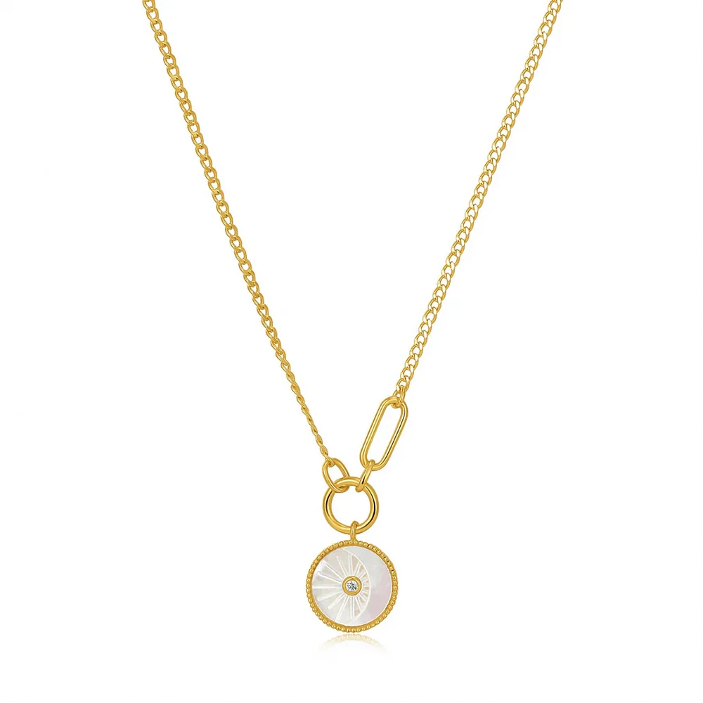 SILVER PENDANT NECKLACE 19''