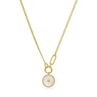 SILVER PENDANT NECKLACE 19''