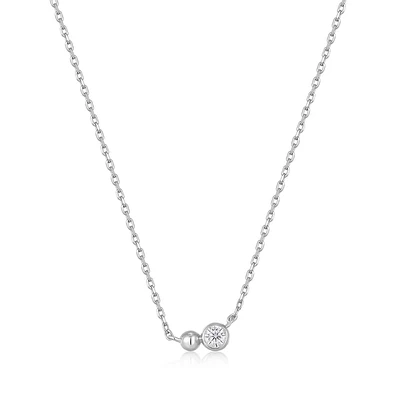 SILVER NECKLACE 17''