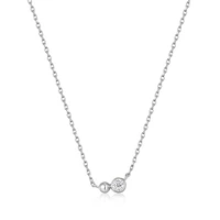 SILVER NECKLACE 17''