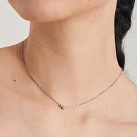 SILVER NECKLACE 17''