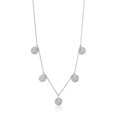 COLLIER EN ARGENT – RHODIUM 17’’