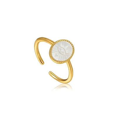 14K GOLD PLATED SILVER RING