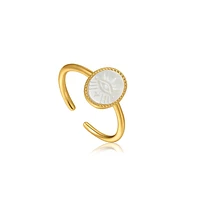 14K GOLD PLATED SILVER RING