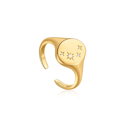 BAGUE EN ARGENT PLAQUÉ OR 14K