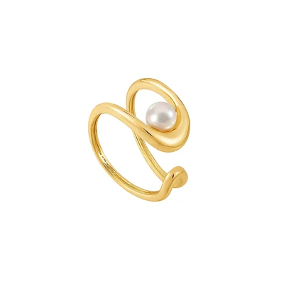 BAGUE EN ARGENT PLAQUÉ OR 14K