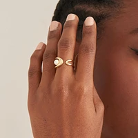 BAGUE EN ARGENT PLAQUÉ OR 14K